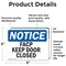 Signmission FACP Keep Door Closed, 5 in W x Rectangle, Vinyl Decal OS-2PACK-NS-D-35-L-12411 - alternate 4